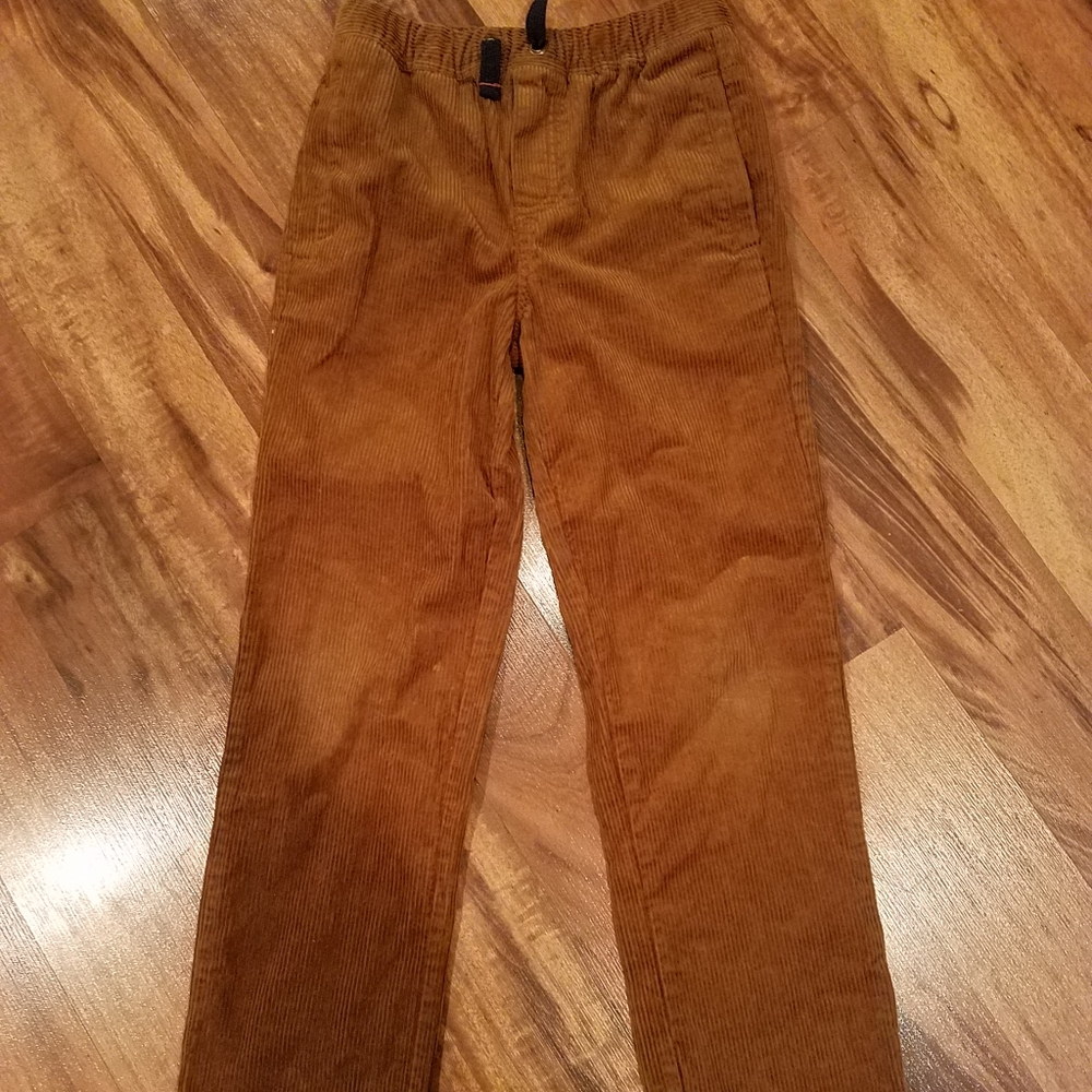 Mini Boden dark tan corduroy pants size 9.
